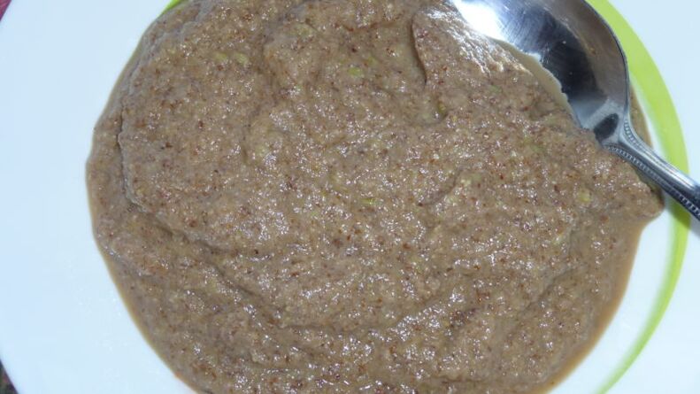 slender flax seed porridge