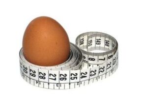 egg and centimeters for weight loss