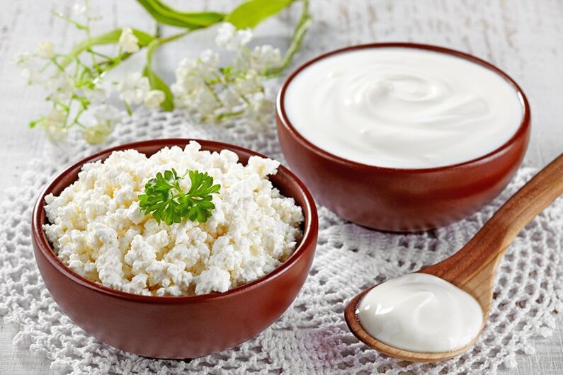 Cottage cheese is the basis of the diet on one of the six days of Anna Johansson's diet